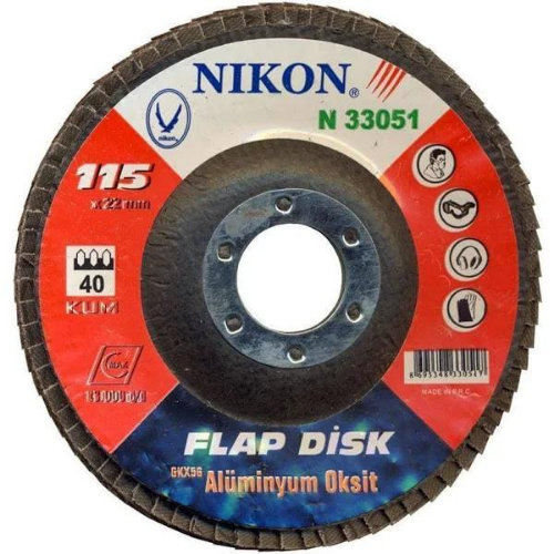 Nikon N 33055 Ekonomik Flap Disk 115 mm 80 Kum